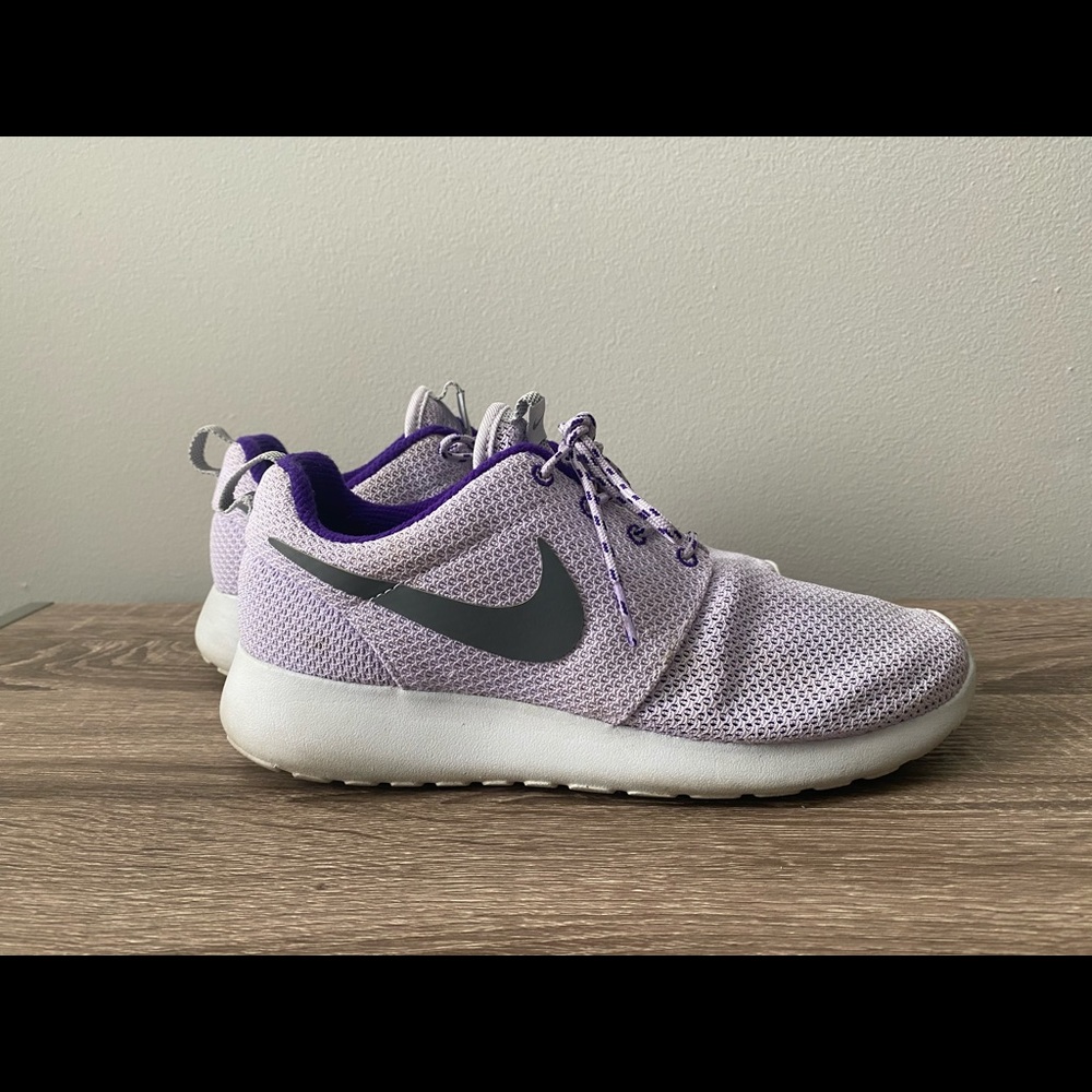 Purple Nike sneakers